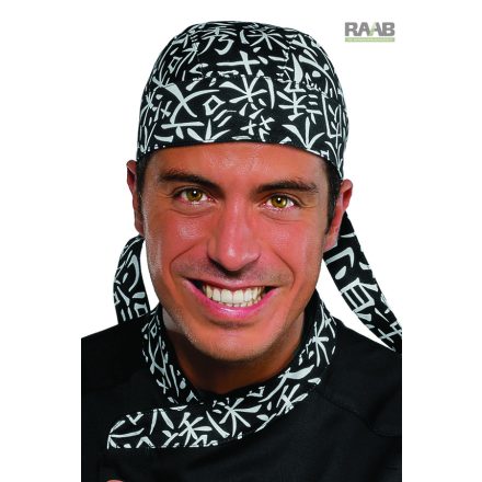 Sushi fekete/fehér bandana