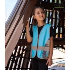 UFO mintás jólláthatósági gyermek mellény 3-10 éves korosztálynak  