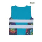 UFO mintás jólláthatósági gyermek mellény 3-10 éves korosztálynak  