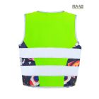 Űrhajó mintás jólláthatósági gyermek mellény 3-10 éves korosztálynak  