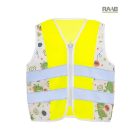 T-Rex mintás jólláthatósági gyermek mellény 3-10 éves korosztálynak  