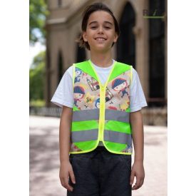   Lovag mintás jólláthatósági gyermek mellény 3-10 éves korosztálynak  