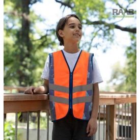   Jéghoki mintás jólláthatósági gyermek mellény 3-10 éves korosztálynak  