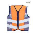 Jéghoki mintás jólláthatósági gyermek mellény 3-10 éves korosztálynak  