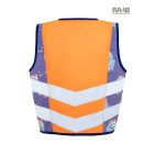 Jéghoki mintás jólláthatósági gyermek mellény 3-10 éves korosztálynak  