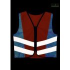 Jéghoki mintás jólláthatósági gyermek mellény 3-10 éves korosztálynak  