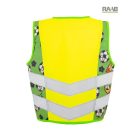 Focilabda mintás jólláthatósági gyermek mellény 3-10 éves korosztálynak  