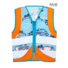 Repülő mintás jólláthatósági gyermek mellény 3-10 éves korosztálynak  