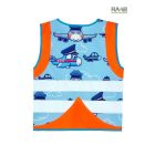 Repülő mintás jólláthatósági gyermek mellény 3-10 éves korosztálynak  