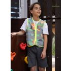 Építőiparos  jólláthatósági gyermek mellény 3-10 éves korosztálynak  