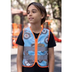   Traktoros jólláthatósági gyermek mellény 3-10 éves korosztálynak