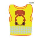Gyermek jólláthatósági mellény - kutya mintával