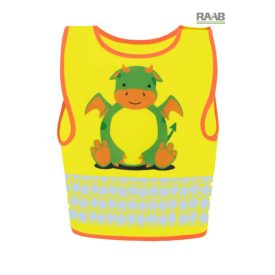 Gyermek jólláthatósági mellény - sárkány mintával