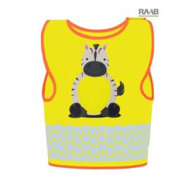 Gyermek jólláthatósági mellény - zebra mintával
