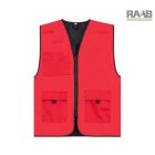 Kiel Bélelt biztonsági mellény piros