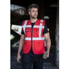 Wismar Comfort-Fit Párnázott biztonsági mellény piros