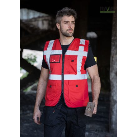 Wismar Comfort-Fit Párnázott biztonsági mellény piros