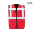 Wismar Comfort-Fit Párnázott biztonsági mellény piros