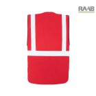 Wismar Comfort-Fit Párnázott biztonsági mellény piros