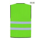 Soltau Comfort-Fit biztonsági zöld mellény - fekete szegéllyel