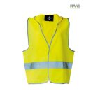 Odense - kapucnis jólláthatósági gyermek mellény sárga színben