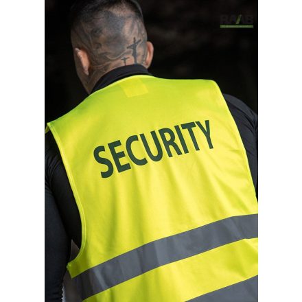 SECURITY feliratos jólláthatósági mellény