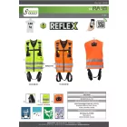 REFLEX 1 -Teljes testheveder jól látható munkamellénnyel