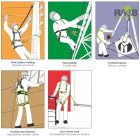 NIRO, zuhanásgátló kernmantle kötélen, 10 m energiaelnyelővel