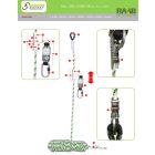 NIRO, zuhanásgátló kernmantle kötélen, 10 m energiaelnyelővel