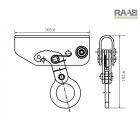 NIRO, Vezérelt típusú zuhanásgátló energiaelnyelővel 50 méteres kötélen