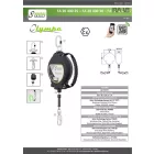 OLYMPE ATEX - autómata zuhanásgátló 30 méteres horganyzott acél drótkötéllel 