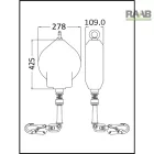 OLYMPE ATEX - autómata zuhanásgátló 30 méteres horganyzott acél drótkötéllel 