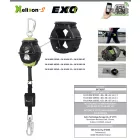 HELIXON-S autómata zuhanásgátló 15 m, horganyzott kábellel és integrált EXO külső vázzal