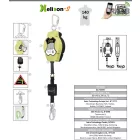 HELIXON-S drótkötél, autómata zuhanásgátló 15 m