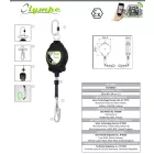 OLYMPE ATEX - autómata zuhanásgátló 20 méteres horganyzott acél drótkötéllel