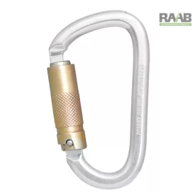 Acél hármas záródású karabiner - Keylock típusú