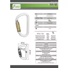 Acél hármas záródású karabiner