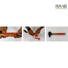 10 kg-ig szerszám rögzítő D-gyűrű integrált hevederrel