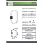 Acélkarabíner 25kN 10db-os szett