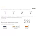 Acélkarabíner 25kN 10db-os szett