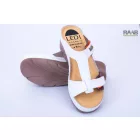 Telitalpas papucs - fehér/barna