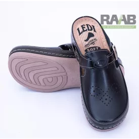 Bőr klumpa fekete csatos