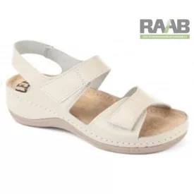Tépőzáras női szandál, bézs