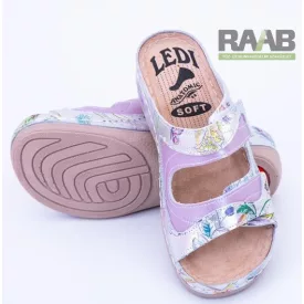 Virág mintás női papucs