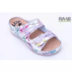 Virág mintás női papucs