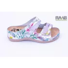 Virág mintás női papucs