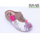 Filc anyagból készült virágmintás szobabapucs