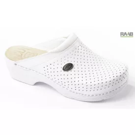 Női bőr klumpa - fehér 