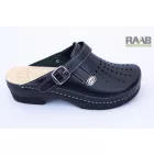 Gumis lábfejű klumpa - fekete 