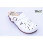 Gumis lábfejű klumpa - fehér